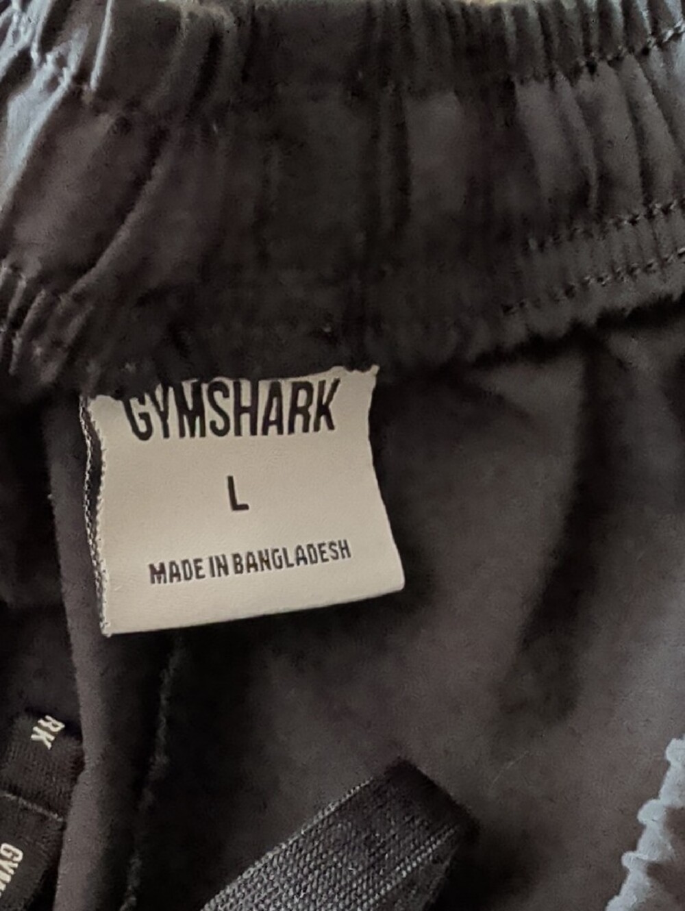Gymshark Black Athletic Shorts with Logo - Picture 2 of 4